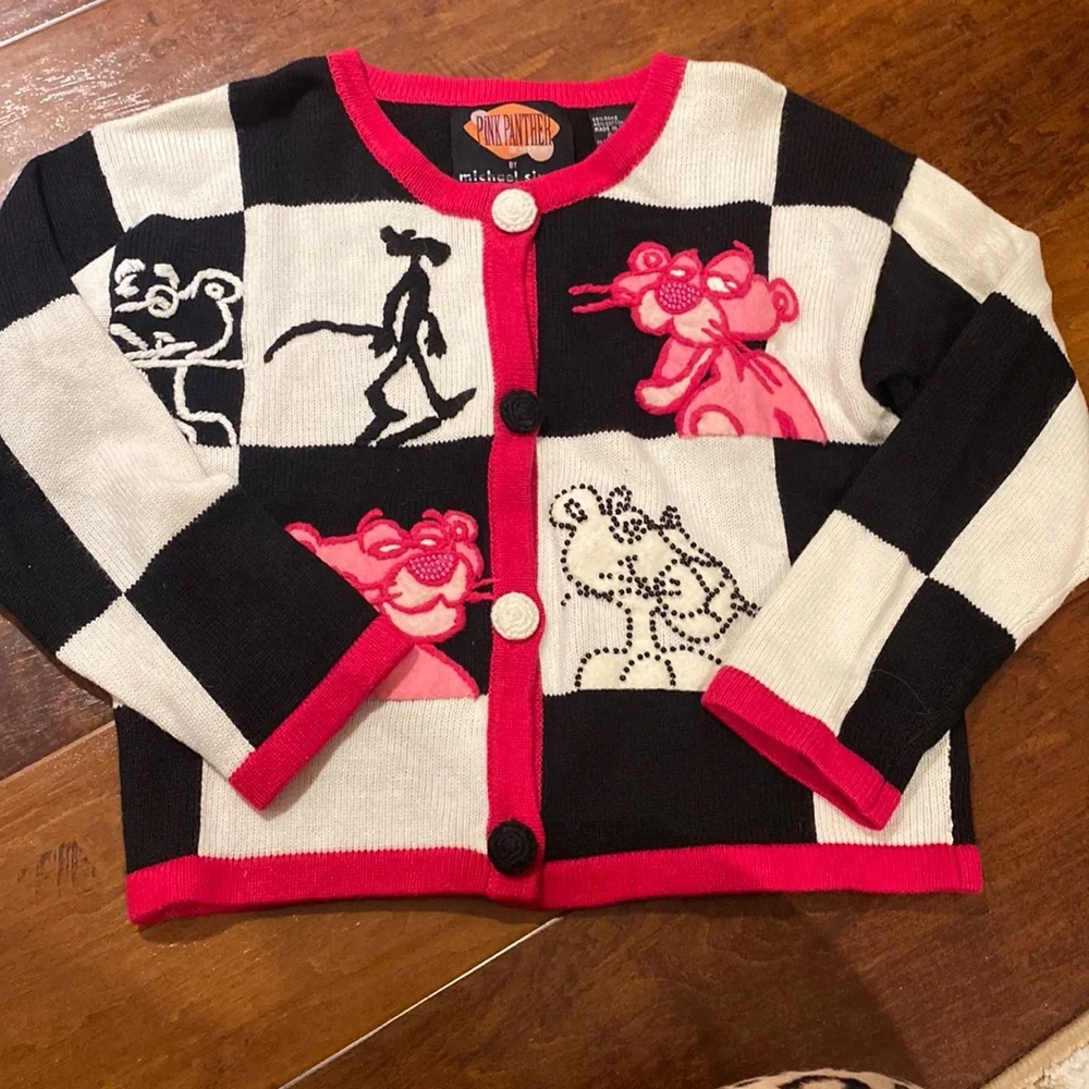 Pink Panther by Michael Simon Designer Sweater - Picture 1 of 9
